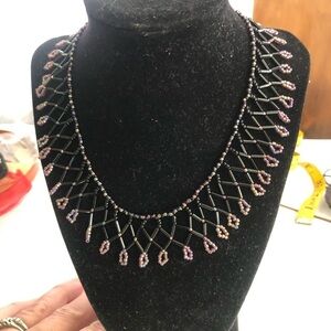 Elegant Beaded Necklace , lovely looking bead necklace - gently used